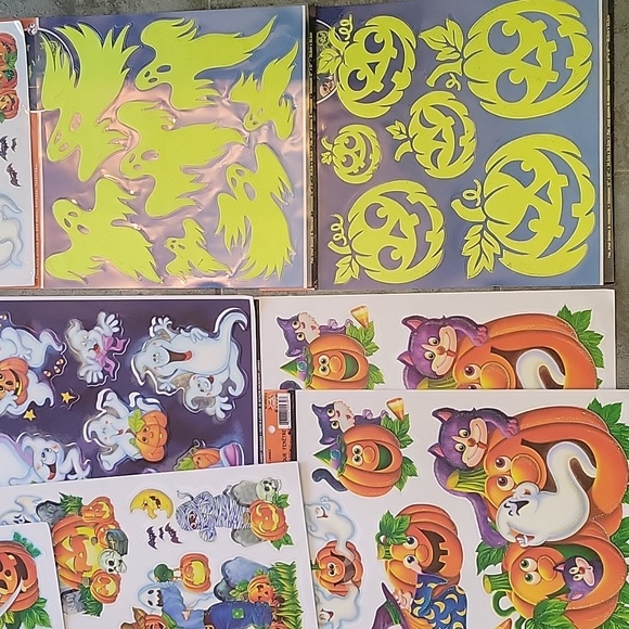 Huge lot Halloweeen decoration stickers bundle removable Window sticker sealed - Picture 3 of 9